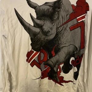ECKO UNLIMITED 1972‎ RHINO T-SHIRT MEN sz M White Red